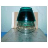 RARE GREEN-OVER RAILROAD LANTERN GLOBE