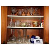 GLASSWARE LOT GLASSWARE LOT