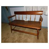 PLANK BOTTOM BENCH-46IN WIDE X 31IN TALL PLANK BOTTOM BENCH-46IN WIDE X 31IN TALL