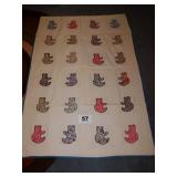 TEDDY BEAR QUILT-60IN X 50IN TEDDY BEAR QUILT-60IN X 50IN