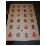 TEDDY BEAR QUILT-60IN X 50IN