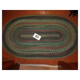 OVAL BRAIDED RUG-54IN X 30IN