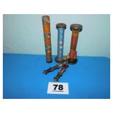 LOT OF WOODEN DECORATIVE ITEMS LOT OF WOODEN DECORATIVE ITEMS