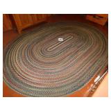 NICE LARGE BRAIDED RUG-11FT/4IN X 8FT/5IN