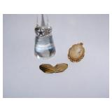 10K GOLD (2.9 DWT) & (2.9 DWT) STERLING RING 10K GOLD (2.9 DWT) & (2.9 DWT) STERLING RING