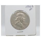 1963 BEN FRANKLIN HALF DOLLAR 1963 BEN FRANKLIN HALF DOLLAR