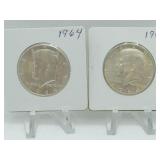 2 - 1964 KENNEDY HALVES 2 - 1964 KENNEDY HALVES