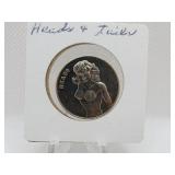 HEADS AND TAILS COIN, RISQUE HEADS AND TAILS COIN, RISQUE