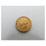 1853 $1 GOLD COIN, LIBERTY HEAD