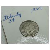1865 3-CENT PIECE 1865 3-CENT PIECE