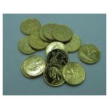 14 - GOLD COLORED STATE QUARTERS 14 - GOLD COLORED STATE QUARTERS