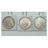 1921, 1922, 1923 PEACE SILVER DOLLARS 1921, 1922, 1923 PEACE SILVER DOLLARS