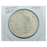 1921 MORGAN SILVER DOLLAR, LAST YEAR 1921 MORGAN SILVER DOLLAR, LAST YEAR