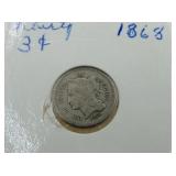 1868 3-CENT PIECE 1868 3-CENT PIECE