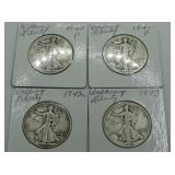 1940, 1941, 1942, 1943D WALKING LIBERTY HALF