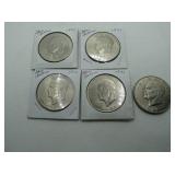 5 - EISENHOWER DOLLARS, 1971 5 - EISENHOWER DOLLARS, 1971