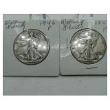 1946, 1948 WALKING LIBERTY HALVES