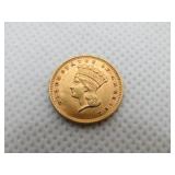 1856 $1 GOLD COIN, INDIAN PRINCESS HEAD 1856 $1 GOLD COIN, INDIAN PRINCESS HEAD