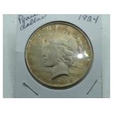 1924 PEACE SILVER DOLLAR 1924 PEACE SILVER DOLLAR