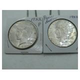 2 - 1922 PEACE DOLLARS