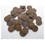 44 INDIAN HEAD PENNIES, 1900 - 1907