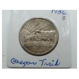 1926S OREGON TRAIL MEMORIAL COIN, HALF DOLLAR