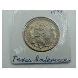1934 TEXAS INDEPENDENCE CENTENNIAL, HALF DOLLAR 1934 TEXAS INDEPENDENCE CENTENNIAL, HALF DOLLAR