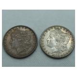 1900O, 1900S MORGAN SILVER DOLLARS