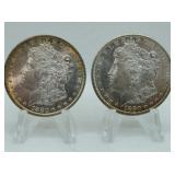 2 - 1880S MORGAN SILVER DOLLARS 2 - 1880S MORGAN SILVER DOLLARS