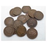 14 - 1908 INDIAN HEAD PENNIES