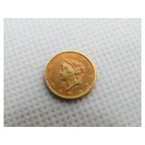 1849 $1 LIBERTY HEAD GOLD COIN