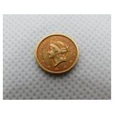 1849 $1 LIBERTY HEAD GOLD COIN 1849 $1 LIBERTY HEAD GOLD COIN