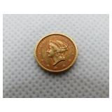 1849 $1 LIBERTY HEAD GOLD COIN