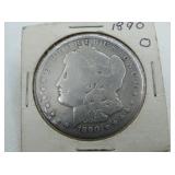 1890O MORGAN SILVER DOLLAR