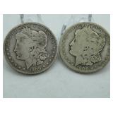 2 - 1900O MORGAN SILVER DOLLARS 2 - 1900O MORGAN SILVER DOLLARS