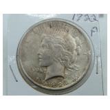 1922 PEACE SILVER DOLLAR