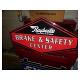 TIN RAYBESTOS BRAKE CENTER SIGN TIN RAYBESTOS BRAKE CENTER SIGN