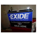 TIN EXIDE BATTERY SIGN