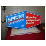 SPICER STEERING & ALIGNMENT CENTER SIGN SPICER STEERING & ALIGNMENT CENTER SIGN