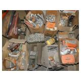 LOT OF LARGER SIZE NUTS/BOLTS/ FASTENERS ETC