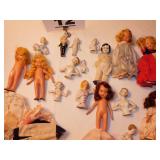 LOT OF DOLLS, PARTS & CLOTHES LOT OF DOLLS, PARTS & CLOTHES