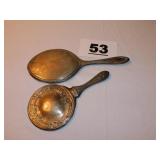(2) SILVER PLATE HAND MIRRORS (2) SILVER PLATE HAND MIRRORS
