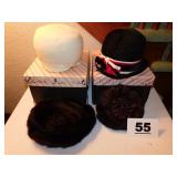 LOT OF INTERESTING VINTAGE LADIES HATS LOT OF INTERESTING VINTAGE LADIES HATS