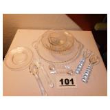 CANDLEWICK GLASSWARE ASSORTMENT CANDLEWICK GLASSWARE ASSORTMENT