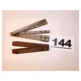 (2) METAL RULERS (2) METAL RULERS