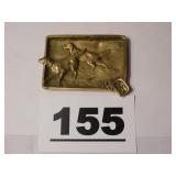 VIRGINIA METAL CRAFTERS 3-2 SETTER BRASS ASH TRAY VIRGINIA METAL CRAFTERS 3-2 SETTER BRASS ASH TRAY