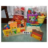 FISHER PRICE TOYS, WOODEN BLOCKS & MORE