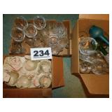 GLASSWARE LOT GLASSWARE LOT