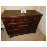 TOLE PAINTED VICTORIAN DRESSER TOLE PAINTED VICTORIAN DRESSER