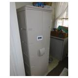 2 DOOR, 5 FT PLASTIC STORAGE CABINET